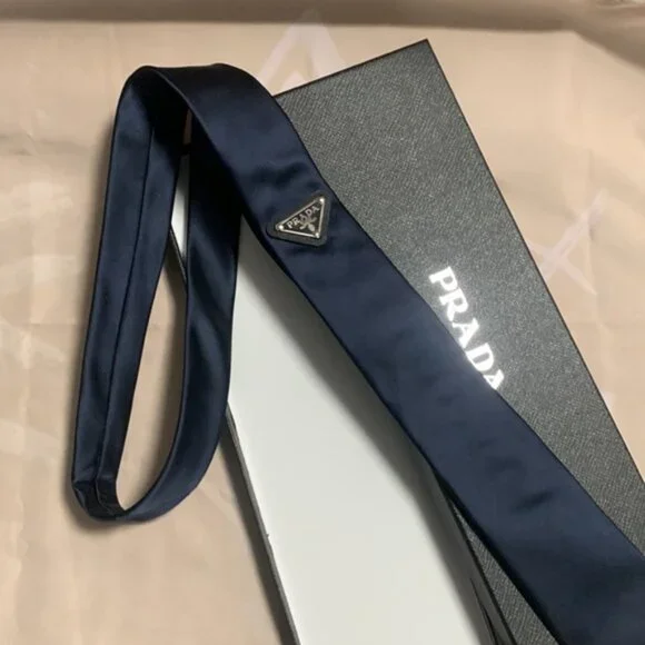Prada Navy Blue Men's Tie - Picture 6 of 6